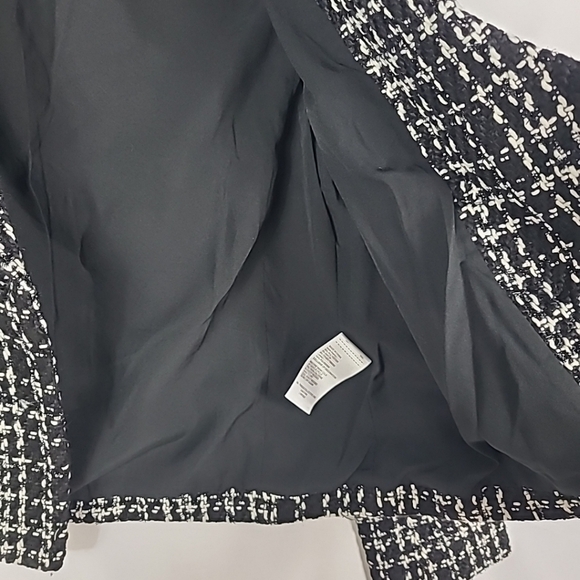 NEW Laundry by Shelli Segal Women's Double Breast Tweed Black Blazer Sz XS NWOT - Picture 9 of 11